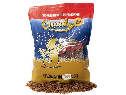1.5lb Chubby US Grown Dried Mealworms (Non-GMO)