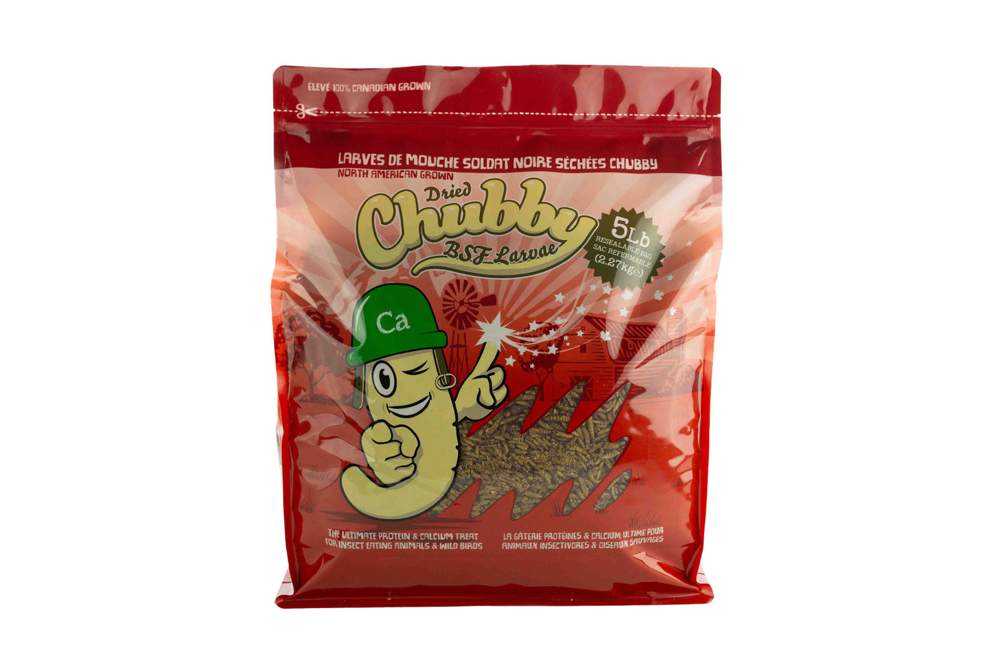 5LB Chubby Dried Black Soldier Fly Larvae - MADE IN NORTH AMERICA